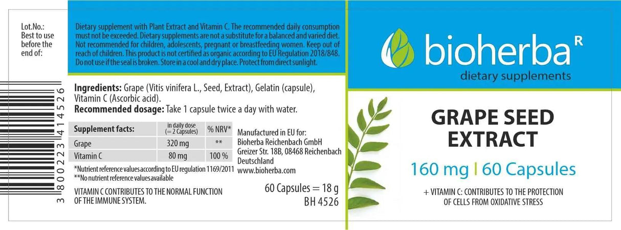 Extract din samburi de struguri 280 mg - 60 capsule