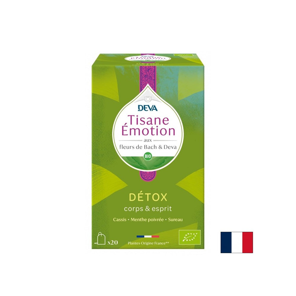 Ceai detoxifiant din plante (cu elixiruri florale conform metodei Dr. Bach), 20 pliculețe de filtru