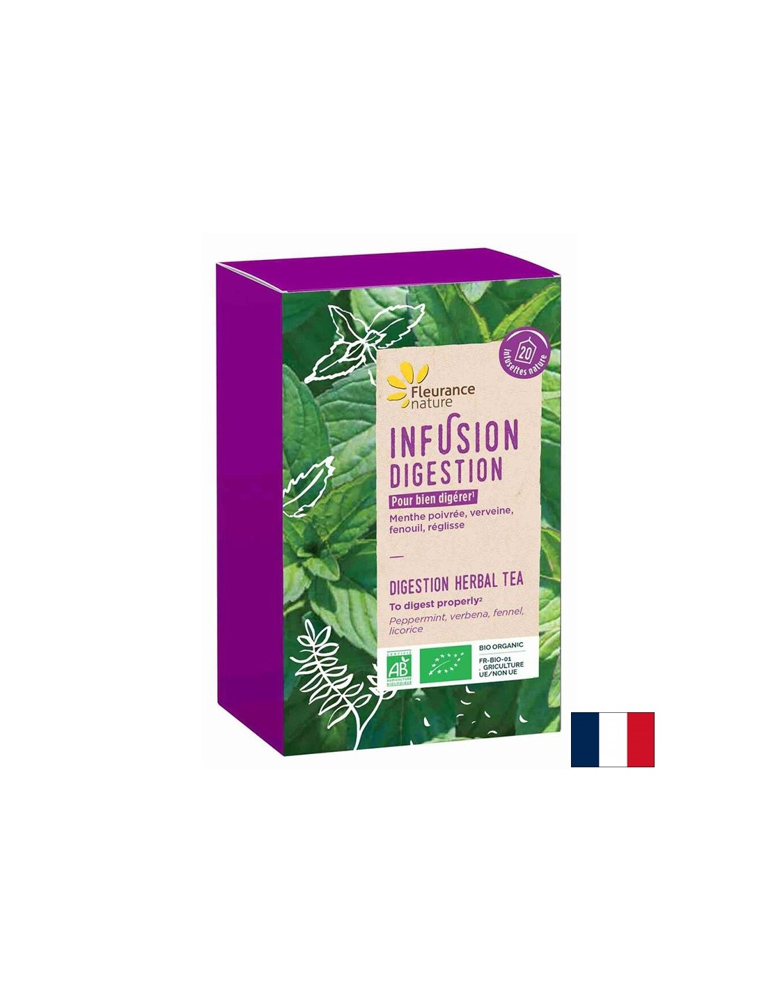 Ceai de plante pentru sistemul digestiv, BIO, 20 pliculețe de filtru