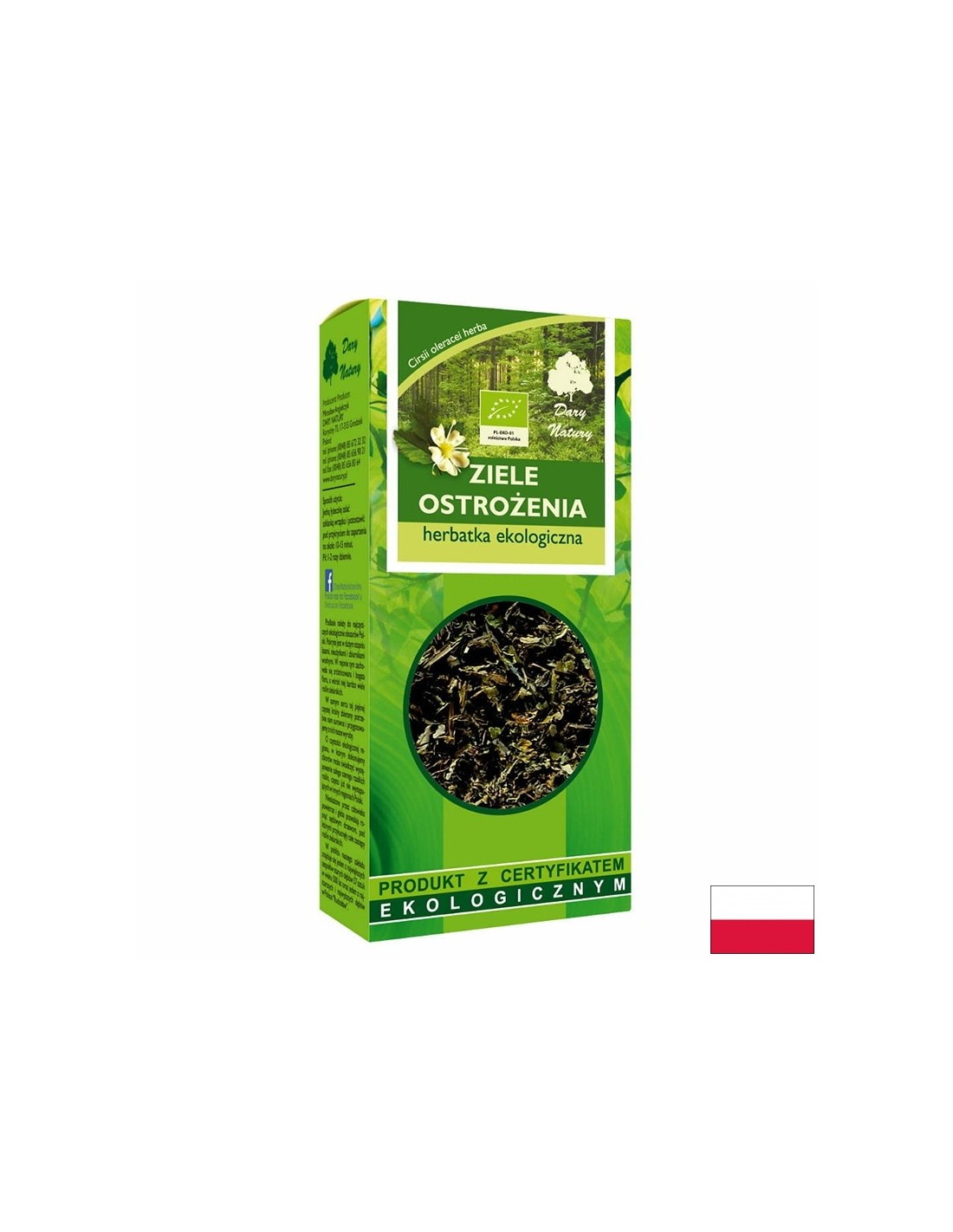 Ceai organic de ciulin târâtor, 25 g Dary Natury