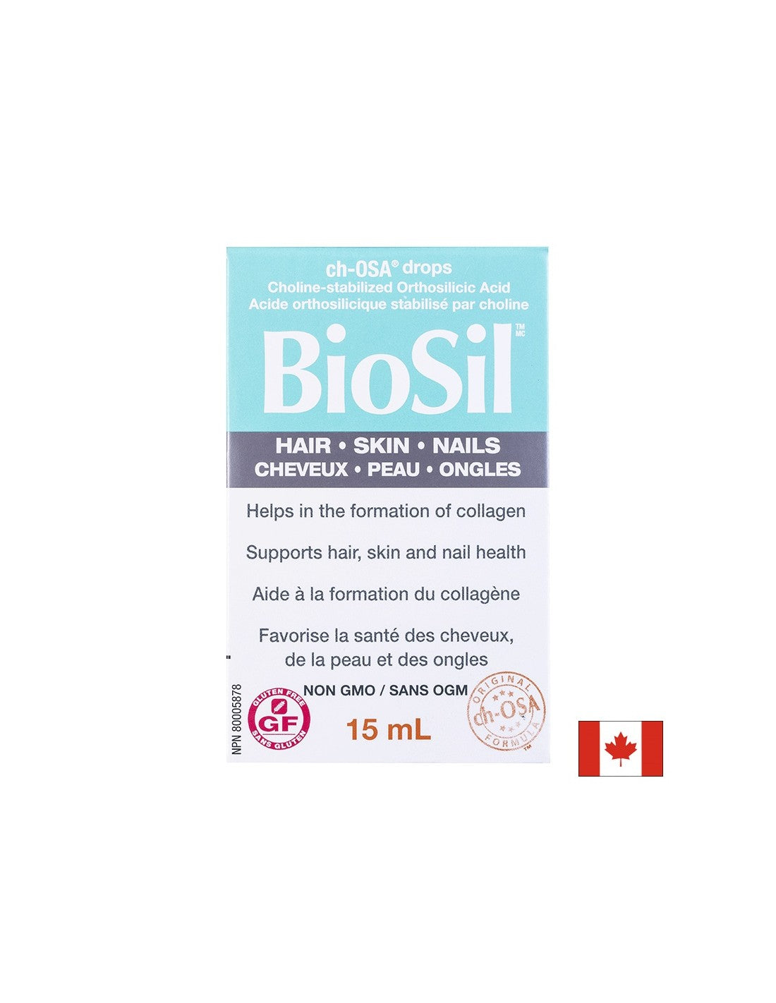 BioSil™ Hair, Skin &amp; Nails 15 ml x 30 doze zilnice Natural Factors