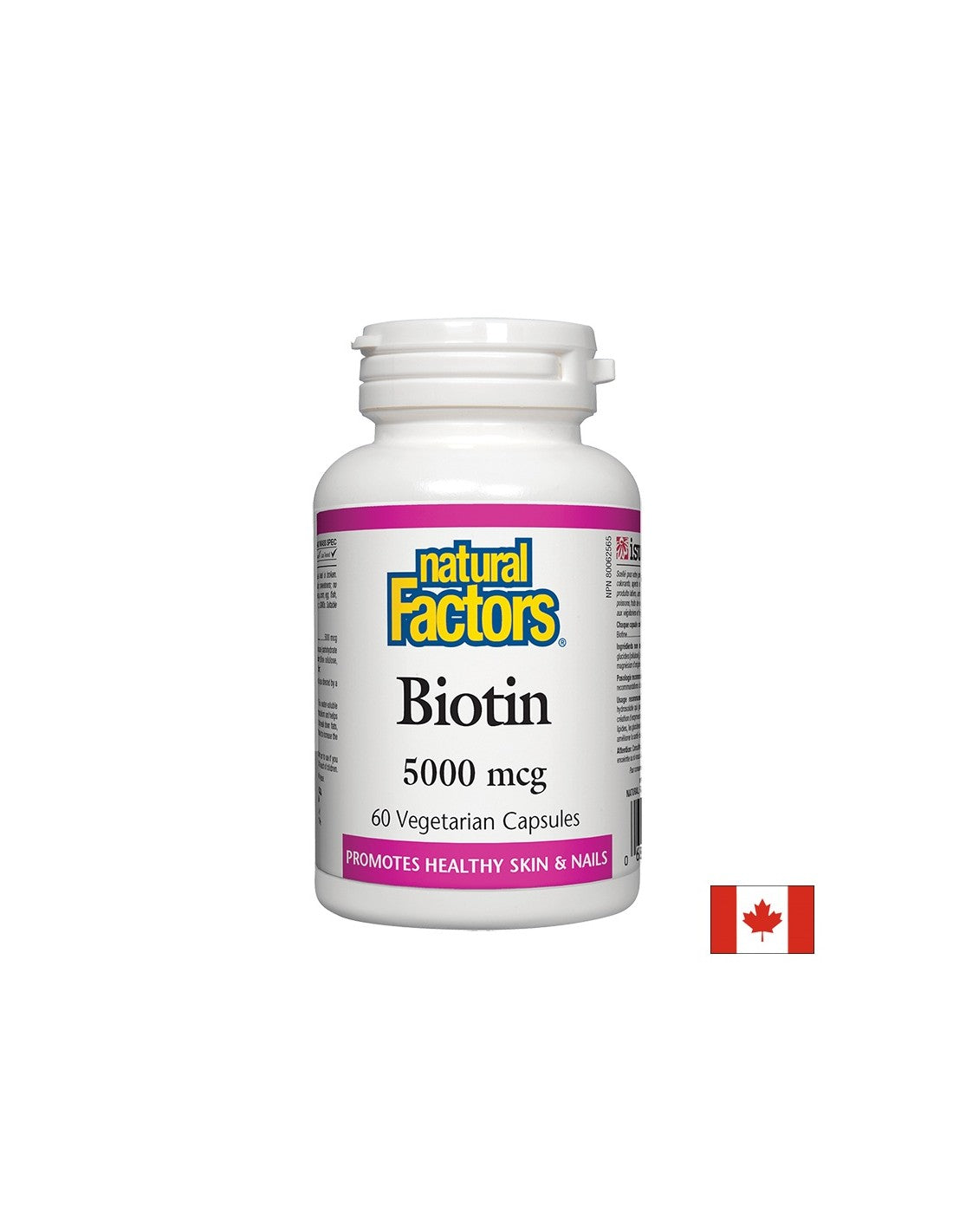 Biotină 5000 mcg - 60 capsule