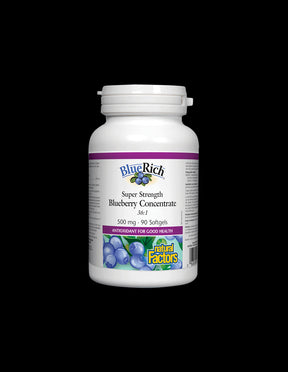 Super Strength Blueberry Concentrate 36:1 500 mg - 90 Gel capsules - Nutra Best Europe