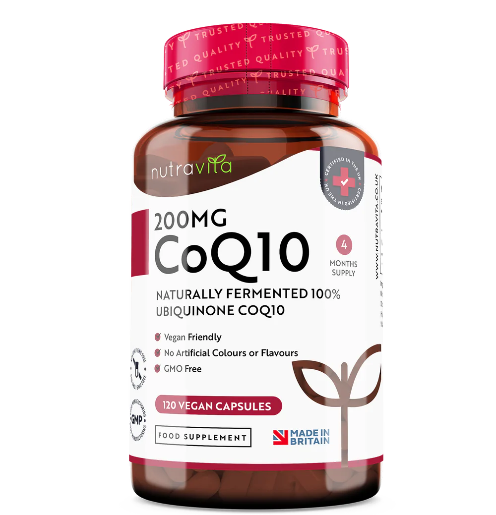 CoQ10 200 mg (Ubichinona) /120 capsule, 120 zile/ Nutravita