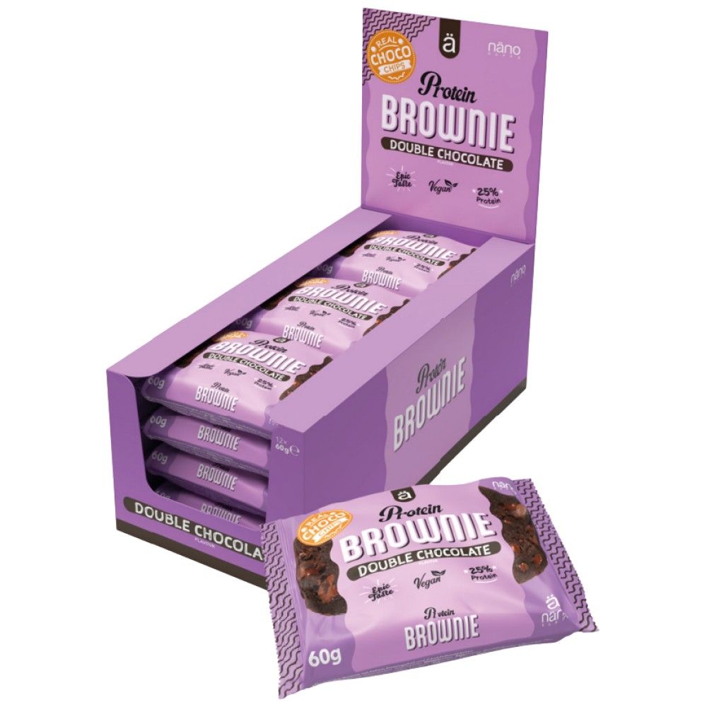 Brownie cu proteine ​​| cu 26% proteine ​​- 12 x 60 grame