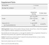 Vitamina B-12 1000 mcg | cu acid folic - 250 comprimate sublinguale