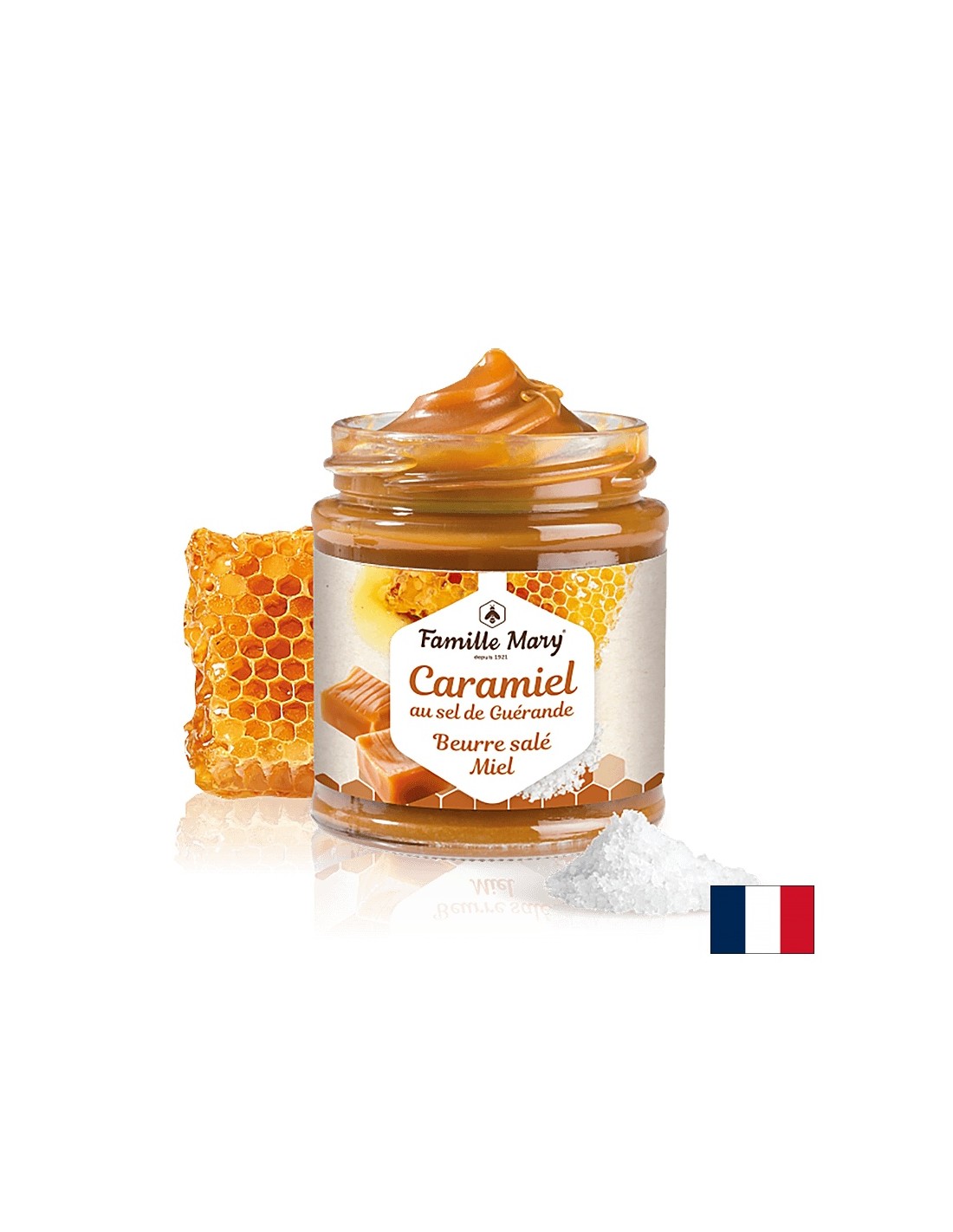Crema de caramel cu unt cu miere si sare de mare, 200 g