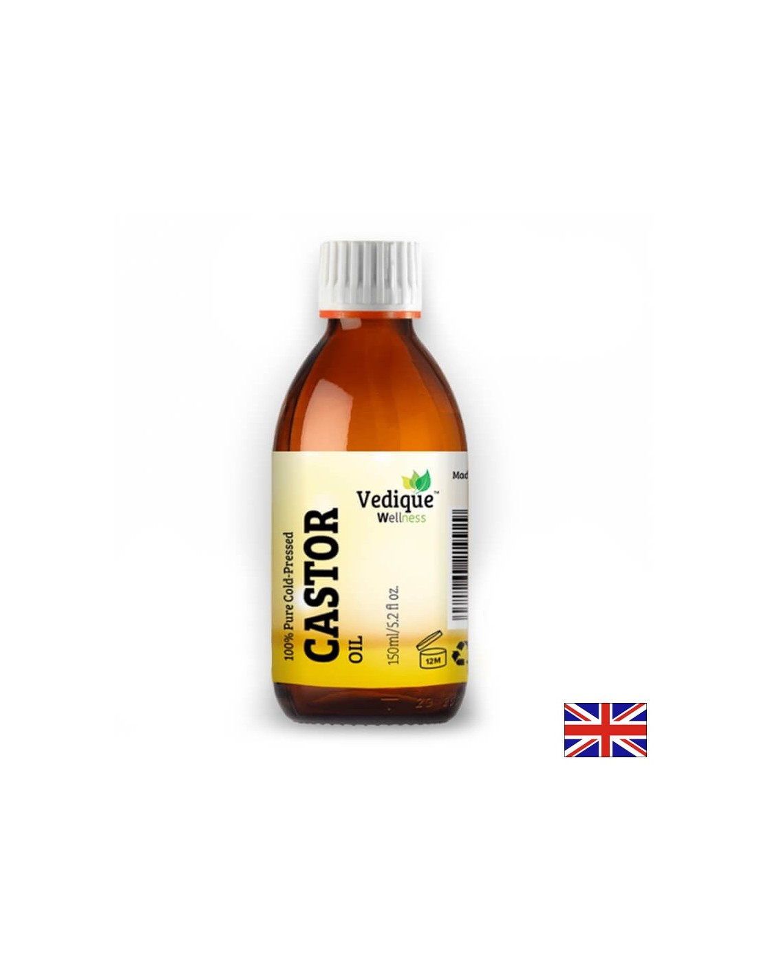 Ulei de ricin - pentru constipatie, pentru super par si piele, 150 ml