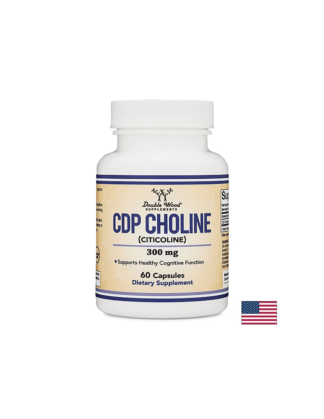 CDP Colina (Citicoline), 300 mg, 60 capsule Double Wood