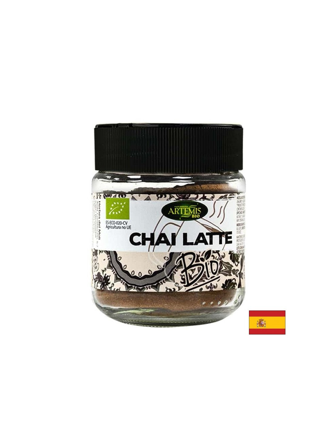 Pentru aromatizarea băuturilor - amestec de plante Chai Latte - Cu scorțișoară, ghimbir și alte condimente organice, 60 g, pudră