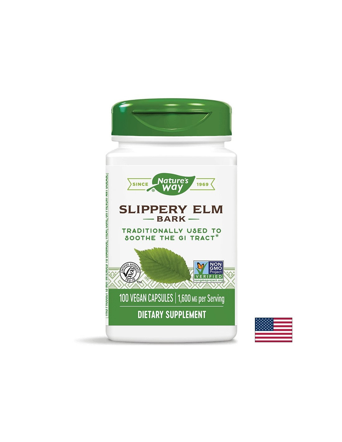 Slippery Elm 370 mg - 100 capsule