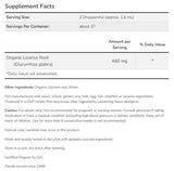 Picături de glicerit din rădăcină de lemn dulce | Organic certificat - 59 ml
