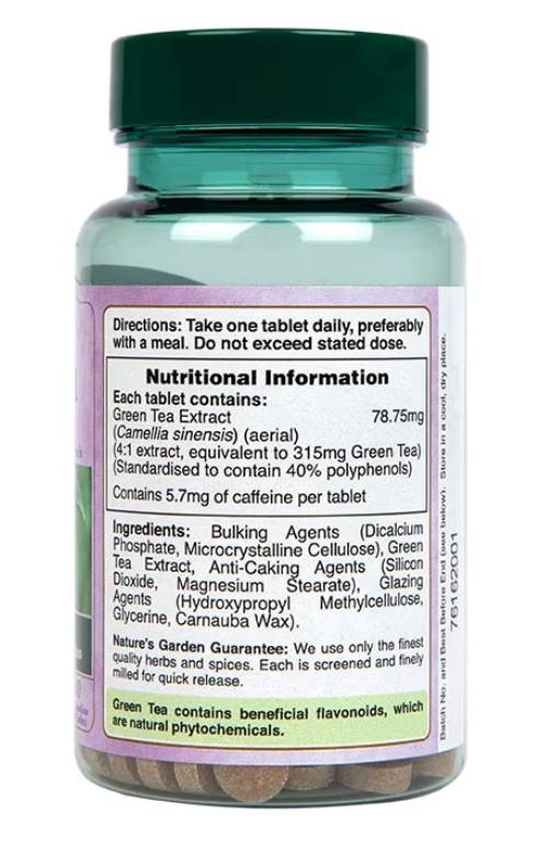 Extract de ceai verde 315 mg | Grădina Naturii - 200 de tablete