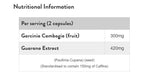 Garcinia Cambogia și Guarana - 60 capsule