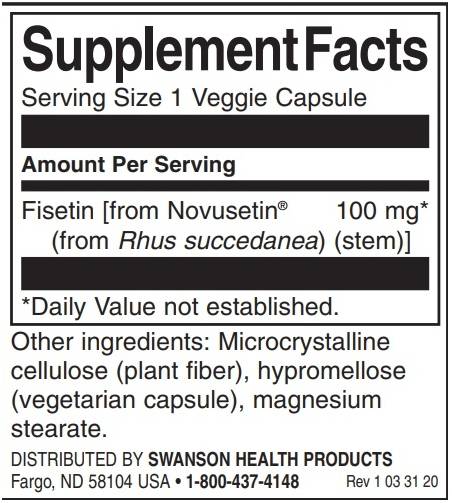 Fisetin Novusetin 100 mg - 30 capsule