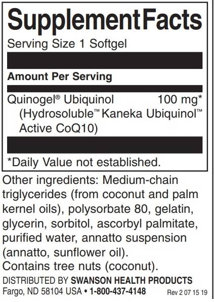 Quinogel 100 mg - Dubla putere - 30 capsule de gel