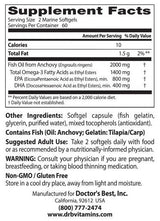 BEST Omega 3 Ulei de pește 1000 mg / Purificat și Limpede - 120 capsule de gel