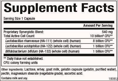 Acidophilus și Bifidus dublă rezistență | 10 miliarde de celule active - 90 de capsule