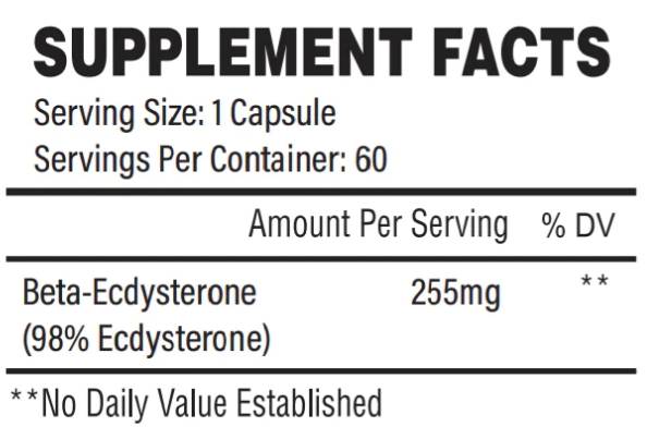 Fizica naturală | Beta-Ecdysteron 255 mg - 60 capsule