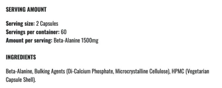 Beta-Alanina 1500 - 120 capsule