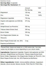 Suport de testare | cu Ashwagandha &amp; Shilajit - 120 capsule