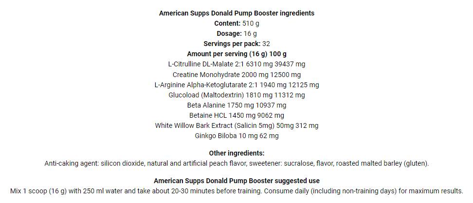 Donald Pump | Make Your Pump Great Again - 510 грама - Feel You