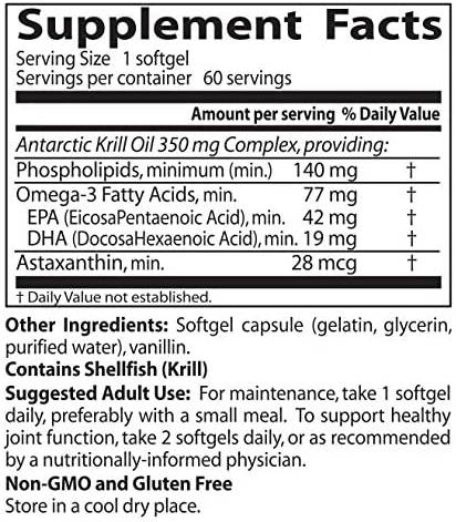 Krill real 350 mg - 60 capsule moi