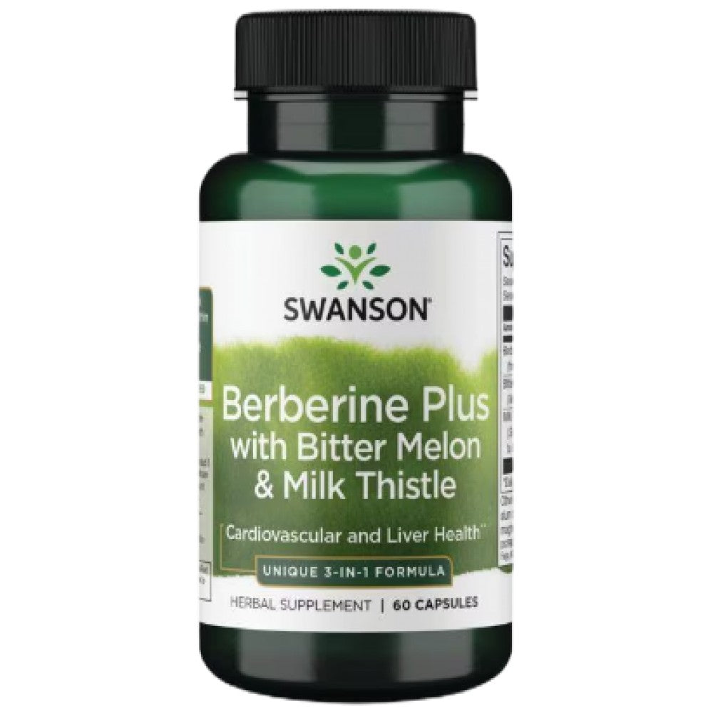 Berberine Plus | cu Pepene Amar și Ciulin 60 capsule