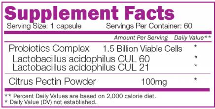 Super Acidophilus 60 капсули - Feel You