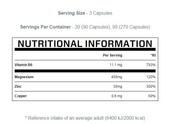Zinc și magneziu - 270 capsule
