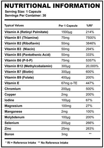Multivitamine și minerale+ - 30 capsule