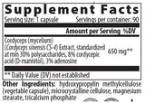 Cordyceps 650 mg - 60 capsule