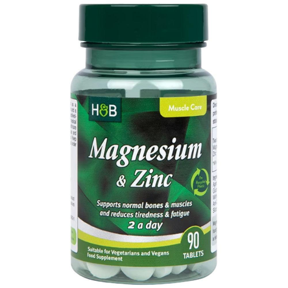 Magneziu și zinc | 2 pe zi - 90 de tablete