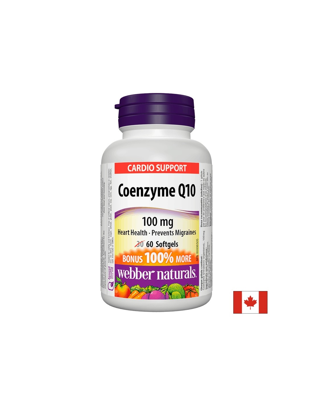 Coenzima Q10 – sănătatea inimii și protecție antioxidantă, 100 mg, 60 capsule
