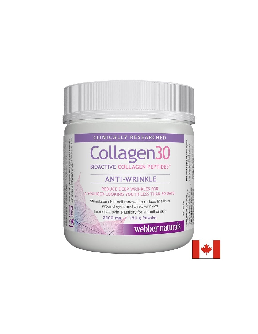 Collagen 30 Bioactive collagen peptides™ Anti-rid - Colagen (peptide bioactive de colagen) 2500 mg, 150 g pulbere