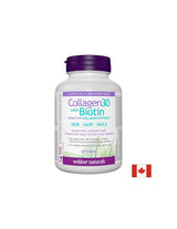 Collagen30® cu Biotină / Colagen (peptide bioactive de colagen) cu biotină, 120 tablete Webber Naturals