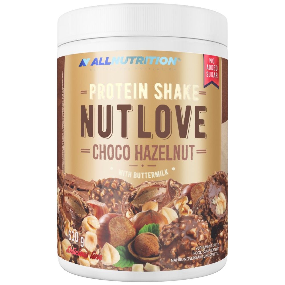 NutLove Protein Shake | Proteine ​​din zer + Cazeină - 630 grame