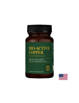 Energie, tonus și îngrijire anti-îmbătrânire pentru păr și piele - Cupru (cupru-acid nicotinic) - Bio-Acitve-Copper, 30 capsule Global Healing