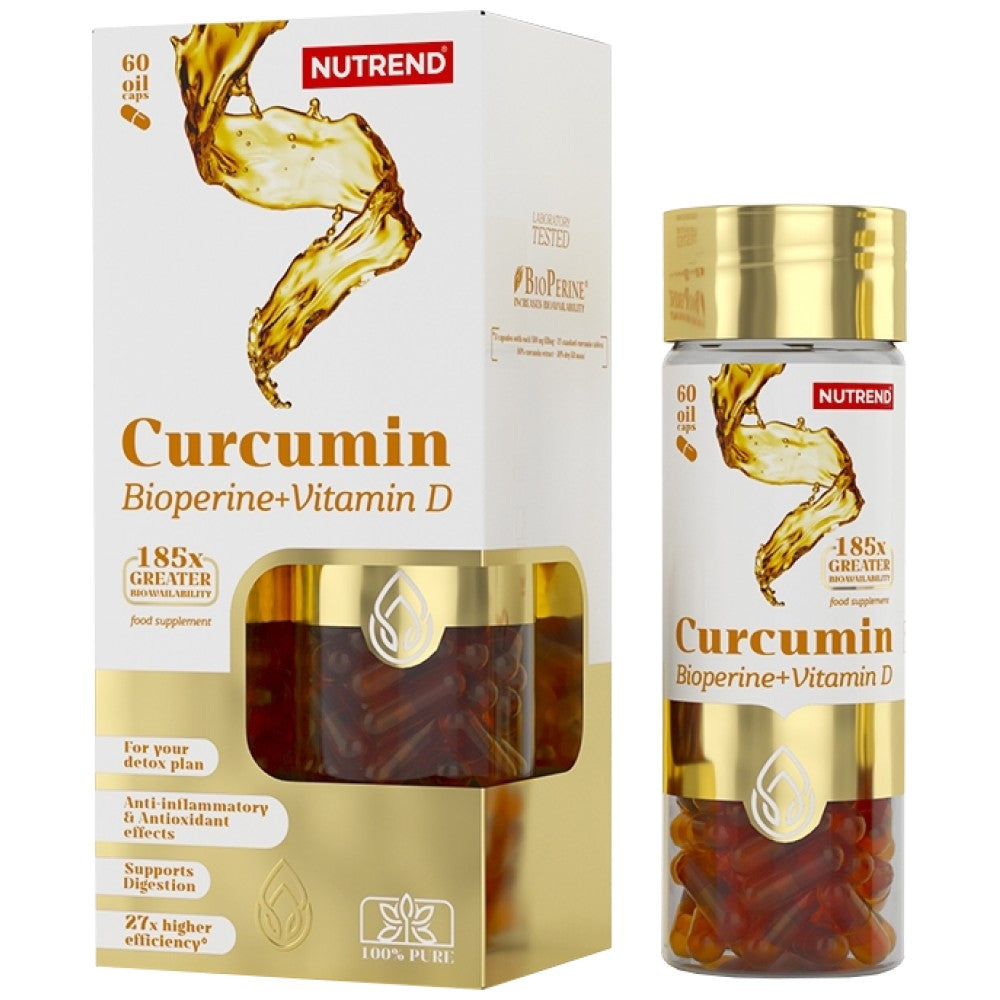 Curcumină + Bioperină + Vitamina D - 60 capsule