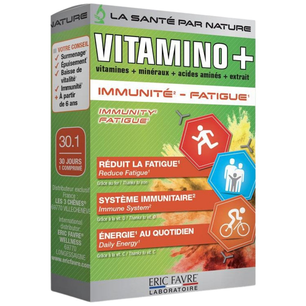 Vitamino+ | Complex multivitaminic pentru imunitate si oboseala - 30 capsule