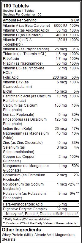 Formula zilnică - 100 de tablete