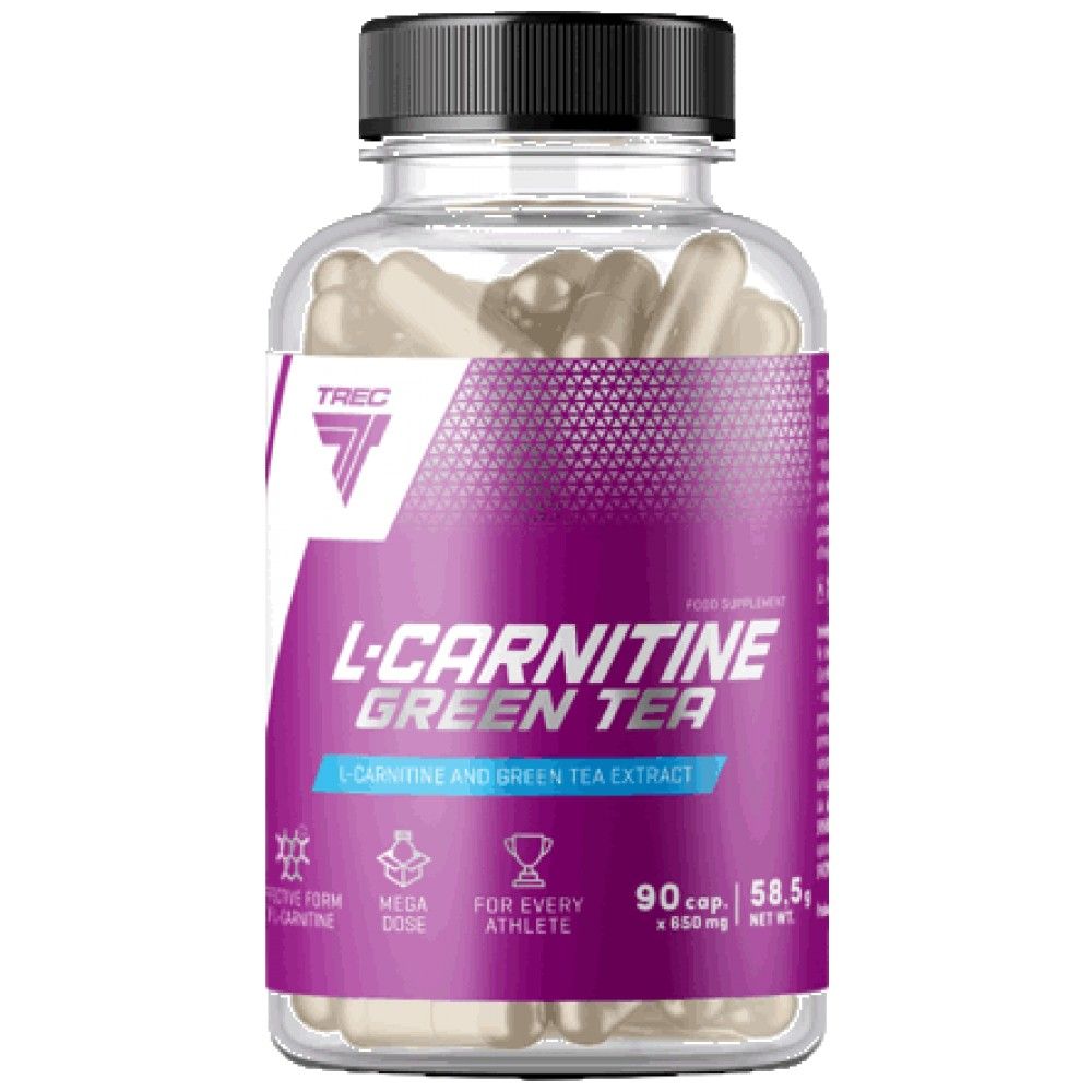 L-Carnitina + Capsule de ceai verde - 180 capsule