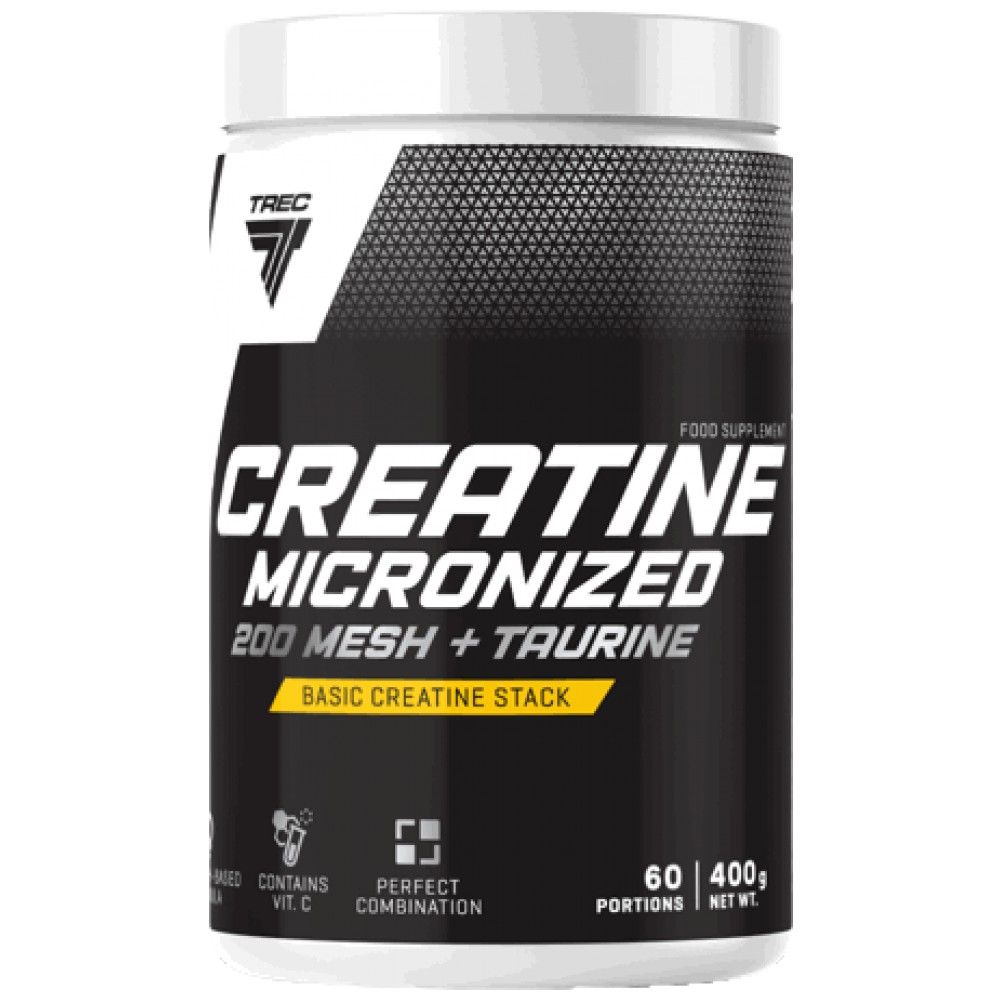 Creatina Micronizată 200 Mesh + Taurină | Pudră de creatină monohidrat de înaltă calitate - 400 de grame