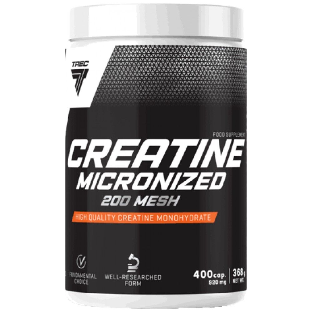 Creatina Micronized 200 Mesh | Capsule de creatină monohidrat de înaltă calitate - 400 capsule