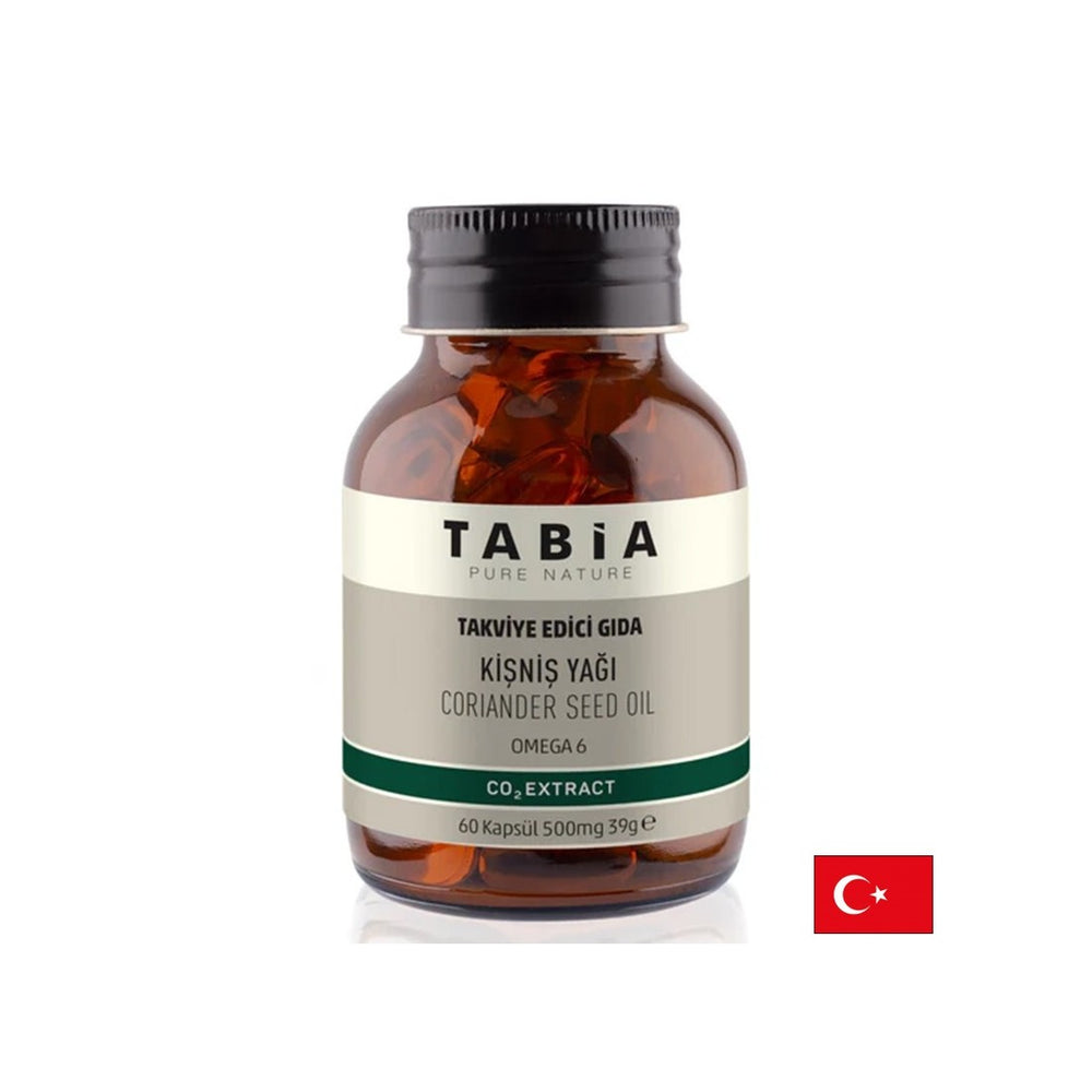 Detoxifiere și digestie bună - ulei din semințe de coriandru (sursă de omega-6), 500 mg x 60 capsule gelatinoase moi