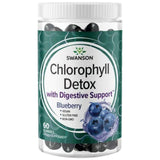 Gumii de detoxifiere cu clorofilă | Afine - 60 de tablete masticabile