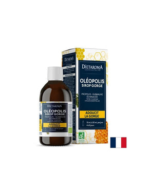 Respiratory system - Oleopolis (herbal syrup with propolis and essential oils), 125 ml - Nutra Best Europe