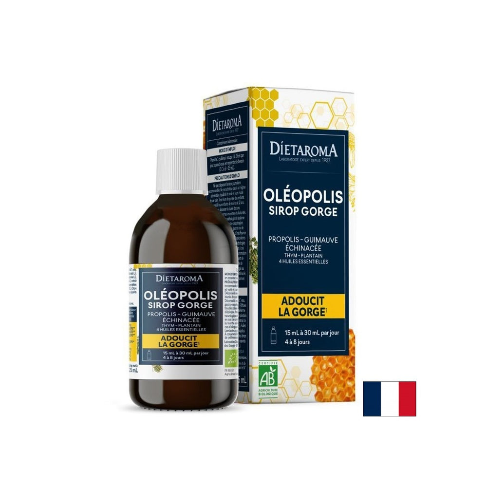 Sistem respirator - Oleopolis (sirop din plante cu propolis și uleiuri esențiale), 125 ml