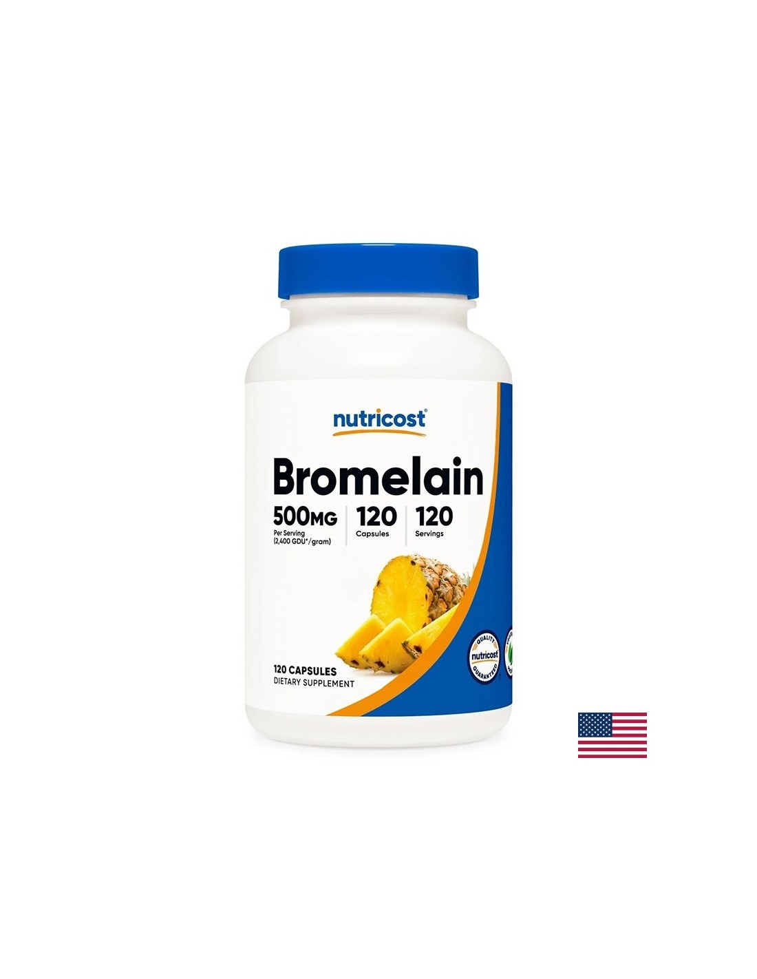 Digestie buna - Bromelaina, 500 mg x 120 capsule