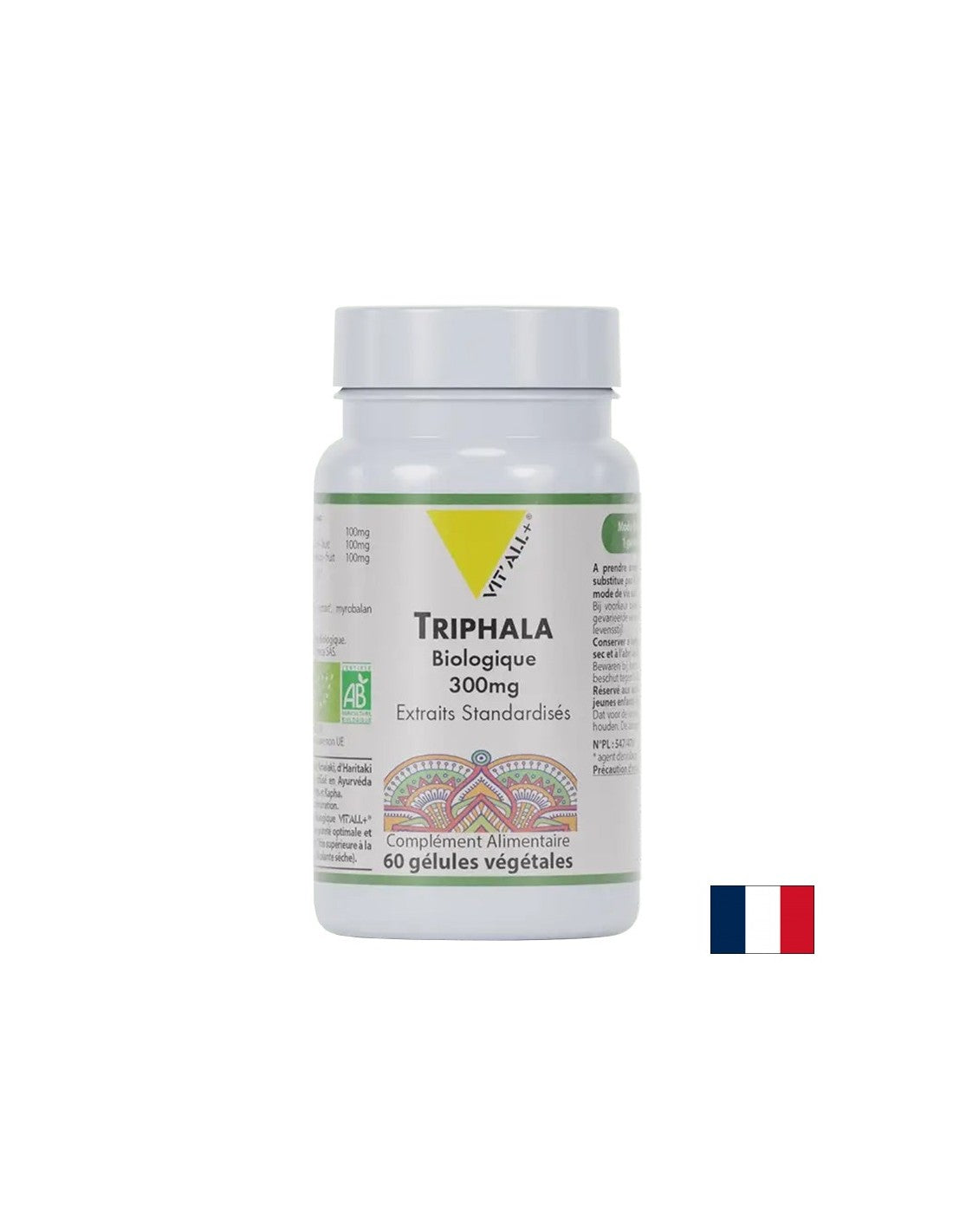 Digestie bună și detoxifiere - Triphala BIO, 300 mg x 60 capsule